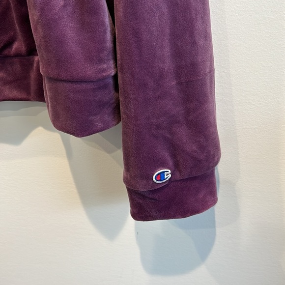 Champion Velour Women’s Hoodie - Picture 3 of 5